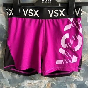 VSX Women's Vibrant Pink and Black Athletic Shorts/ size S